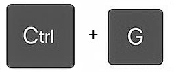 Ctrl + G shortcut: Group objects together